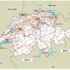 Mapa de carreteras de Suiza - MapaCarreteras.org