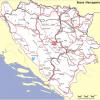 Mapa de carreteras de Bosnia y Herzegovina - MapaCarreteras.org