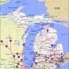 Mapa de carreteras en Michigan - MapaCarreteras.org
