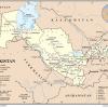 Plano de calzadas en Uzbekistán - MapaCarreteras.org