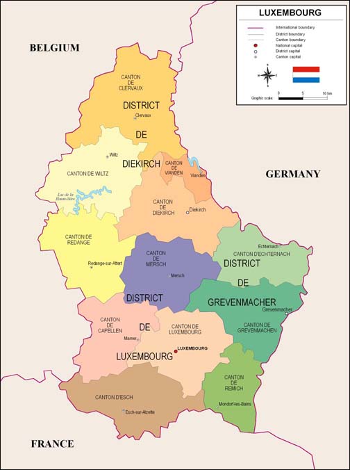 Resultado de imagen de mapa de luxemburgo