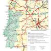 Mapa de carreteras de Portugal