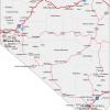 Plano de calzadas en Nevada - MapaCarreteras.org