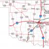 Guía de rutas de Oklahoma - MapaCarreteras.org