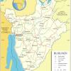 Plano de caminos de Burundi - MapaCarreteras.org
