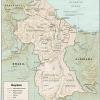 Plano de calzadas en Guyana - MapaCarreteras.org