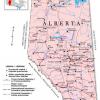 Mapa de transporte en Alberta - MapaCarreteras.org