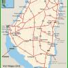 Mapa de carreteras en Entre Rios - MapaCarreteras.org
