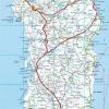Plano de transporte de Sardegna - MapaCarreteras.org