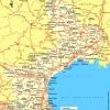 Mapa de caminos en Languedoc-Roussillon - MapaCarreteras.org