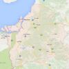Mapa con carreteras de El Oro en Ecuador