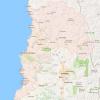Mapa con las carreteras de Valparaíso