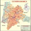 Mapa de carreteras de Cundinamarca - MapaCarreteras.org