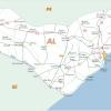 Mapa de autovías de Alagoas - MapaCarreteras.org