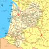 Plano de vías en Aquitaine - MapaCarreteras.org